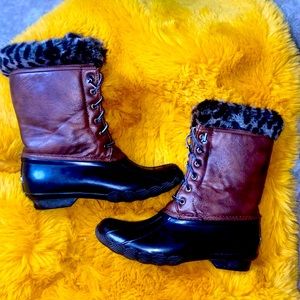 Sperry Top-Sider Women's Brown Water Rain Boot